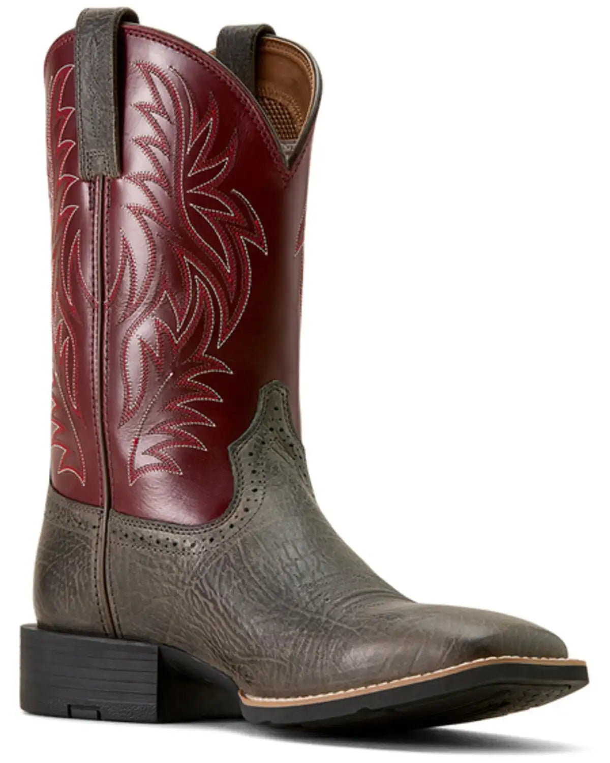 Ariat Men's Sport Hippopotamus Print Western Boots - Broad Square Toe