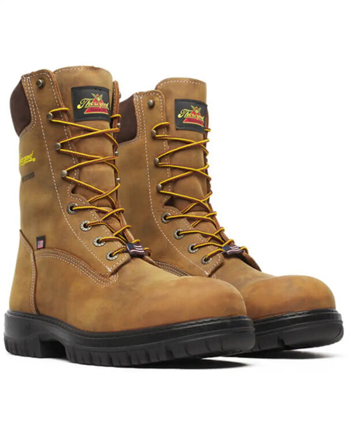 Thorogood Men's 8" USA Genesis Lace-Up Waterproof Work Boots - Soft Toe