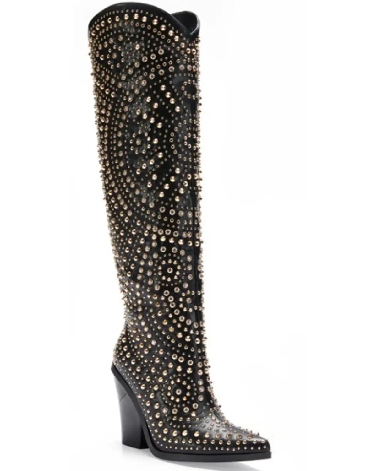 Azalea Wang Women's Texas Rhinestone Western Boots - Round Toe