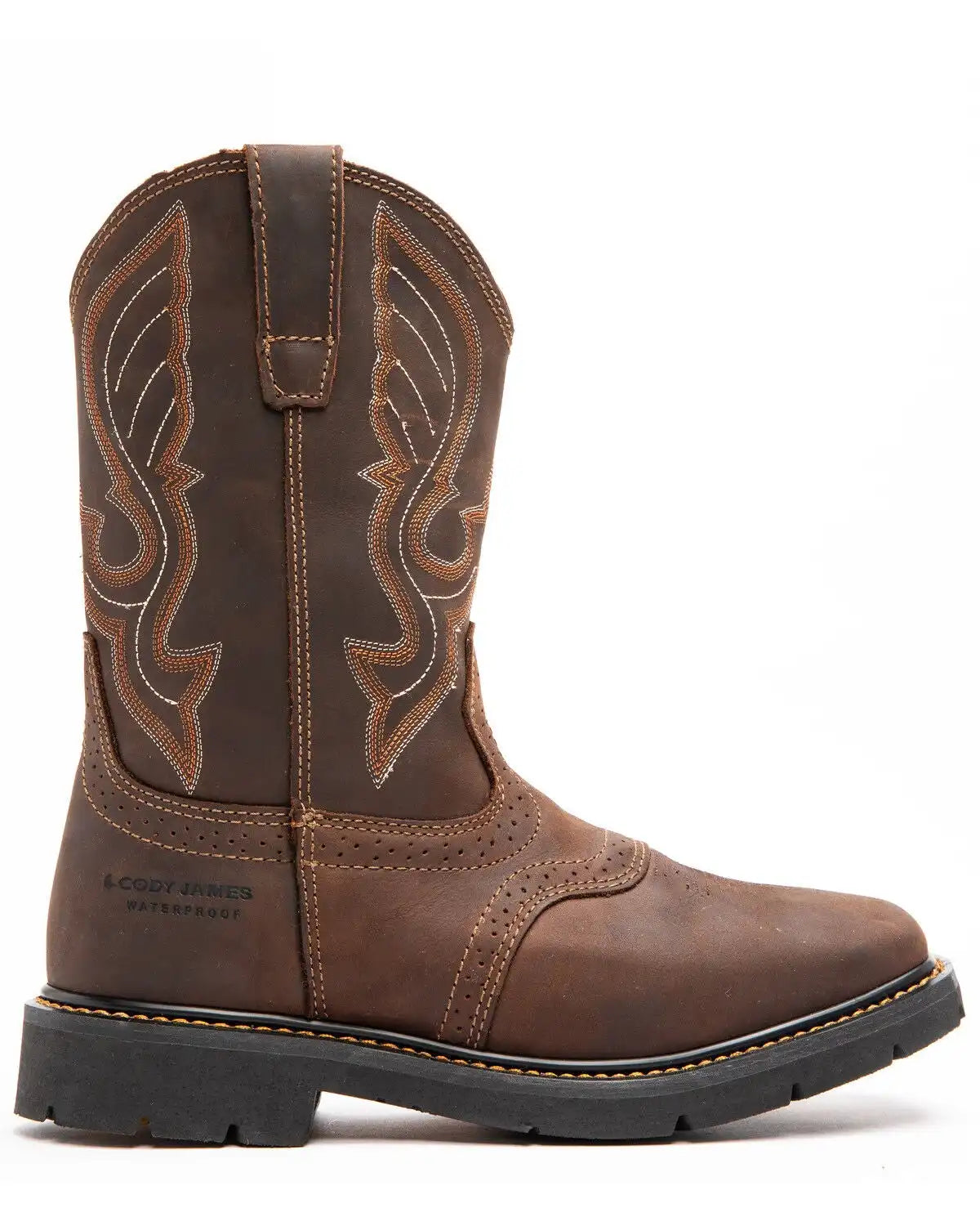 Cody James Men's 11" Mustang Saddle Waterproof Western Work Boots - Soft Toe