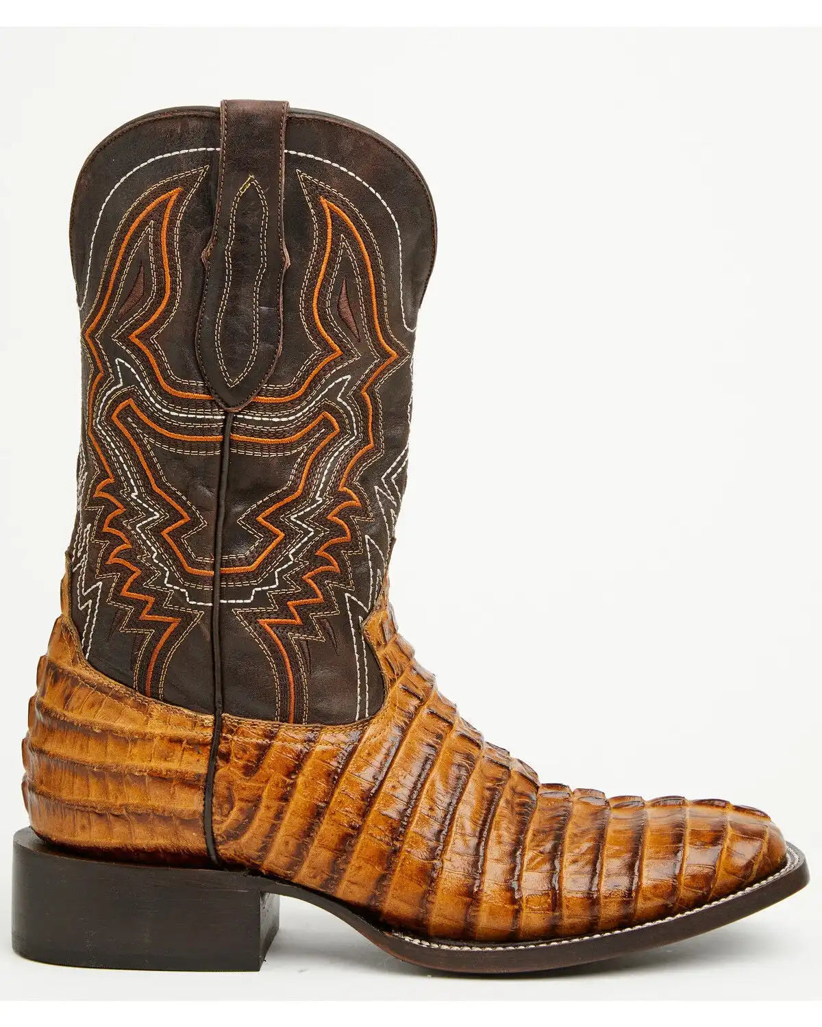 Cody James Men's Badlands Caiman Print Western Boots - Broad Square Toe