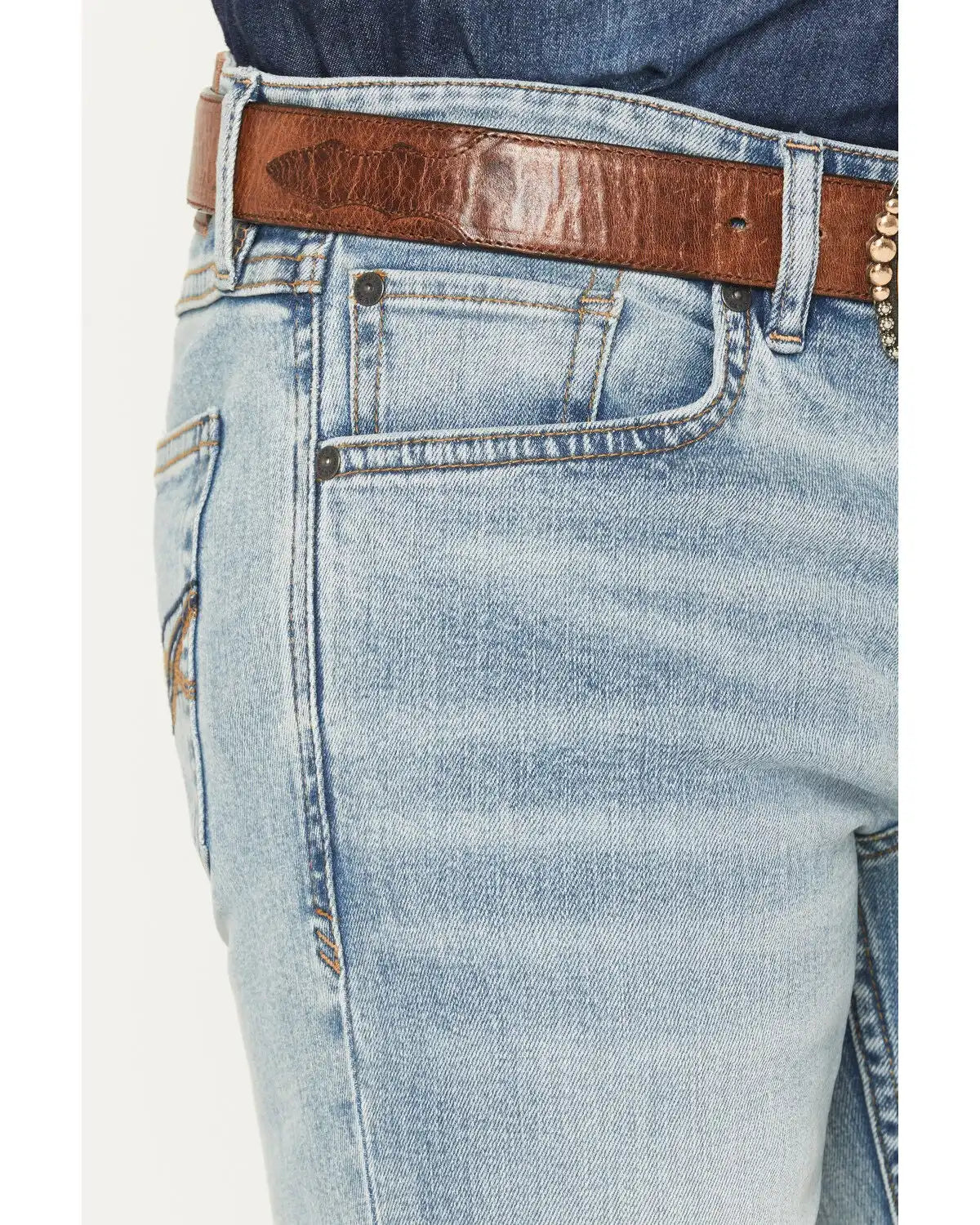 RANK 45® Men's Rider-Flex Somerset Wash Ambush Slim Straight Performance Stretch Denim Jeans