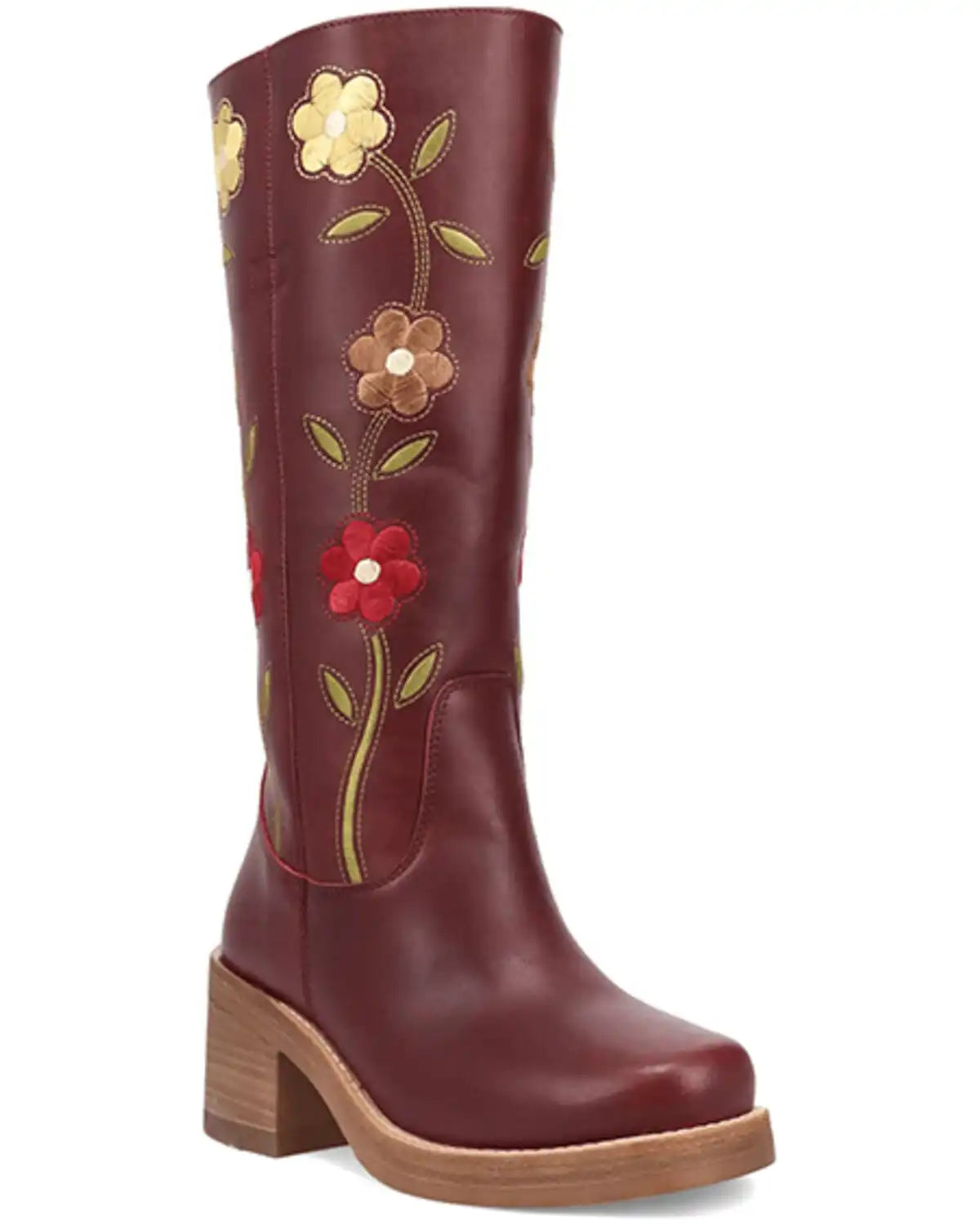 Dingo Women's Floral Bloom Fashion Boots - Round Toe