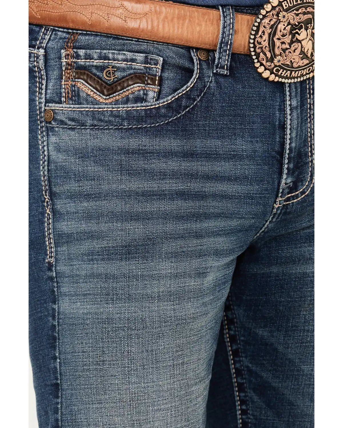 Cody James Men's Sundance Wash Jackson Slim Straight Stretch Denim Jeans