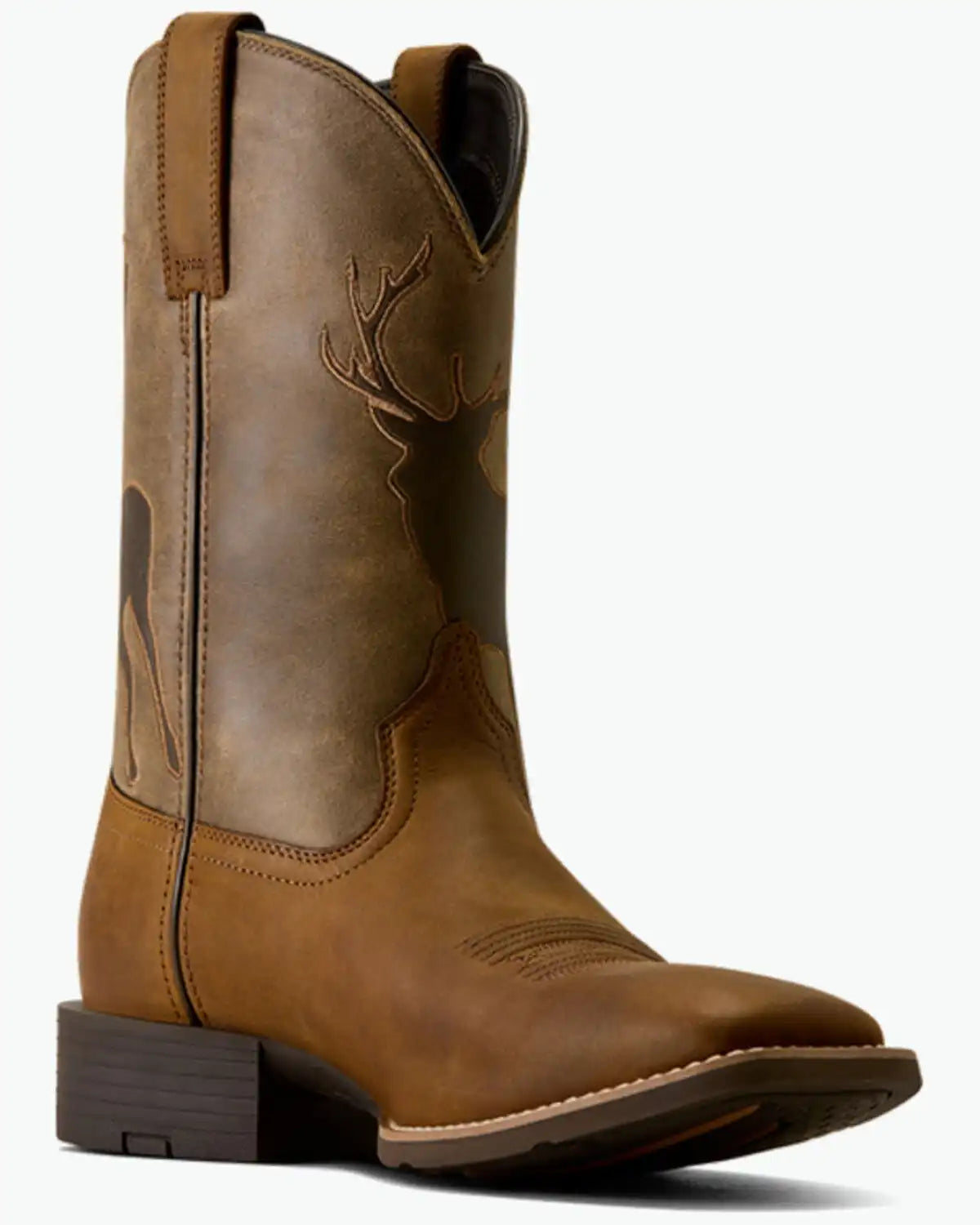 Ariat Men's Sport Buck Performance Western Boots - Broad Square Toe