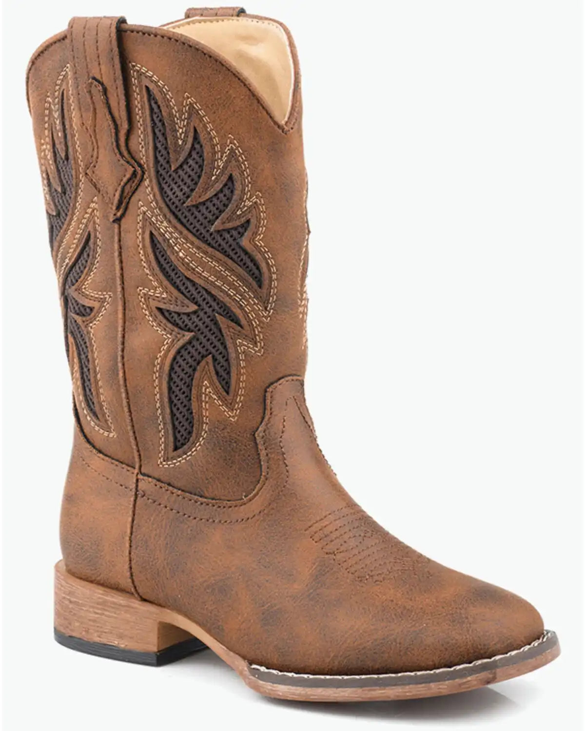 Roper Little Boys' Draftmaster Western Boots - Broad Square Toe
