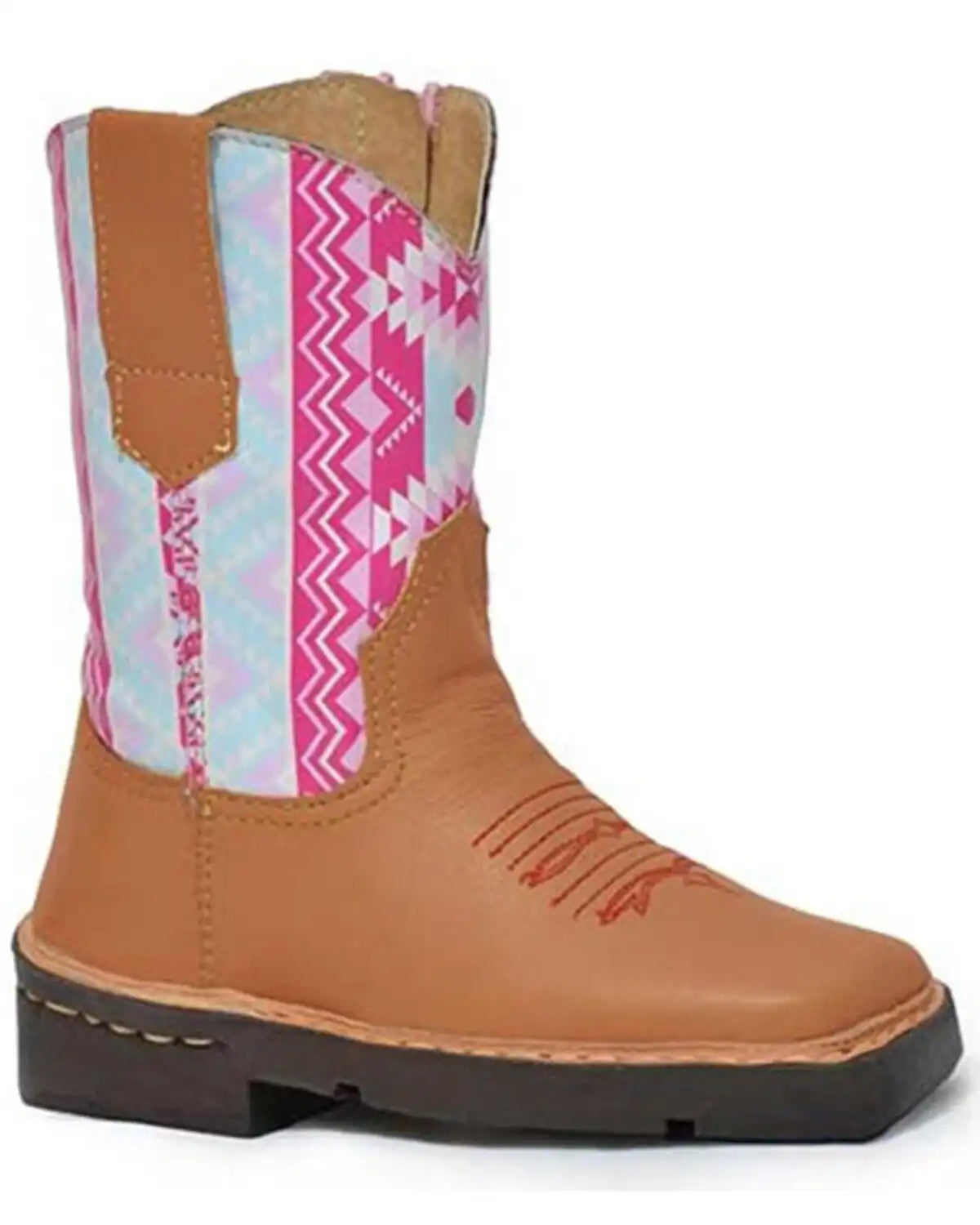 Roper Toddler Girls' Southwestern Western Boots - Square Toe