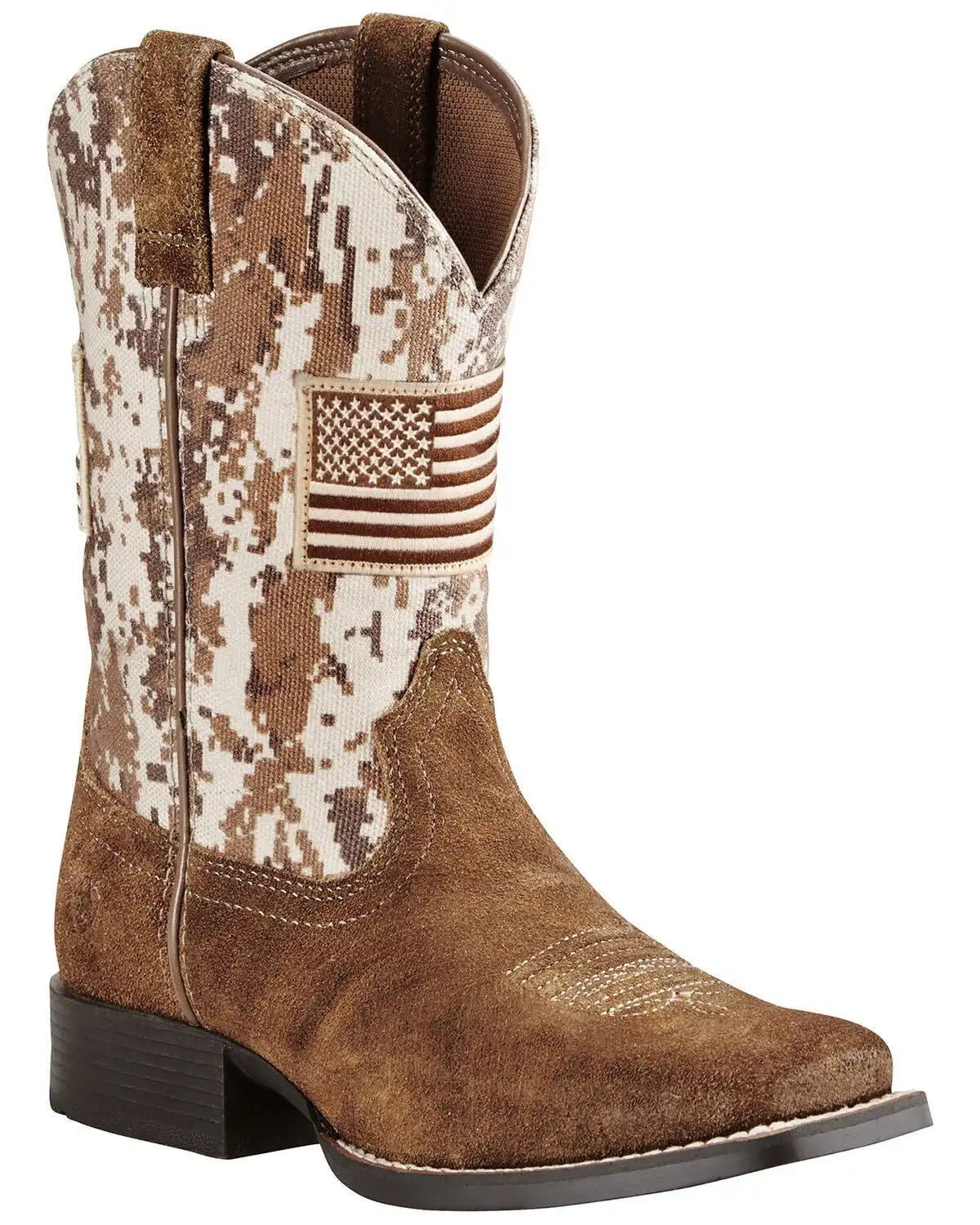 Ariat Boys' Patriot Western Boots - Broad Square Toe