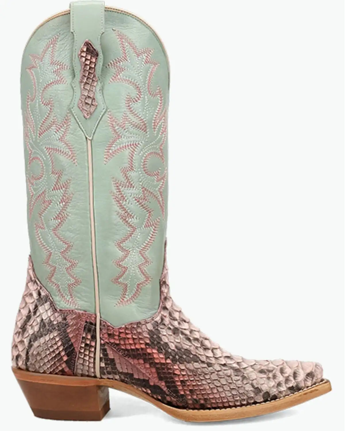Dan Post Women's Exotic Python Western Boots - Snip Toe