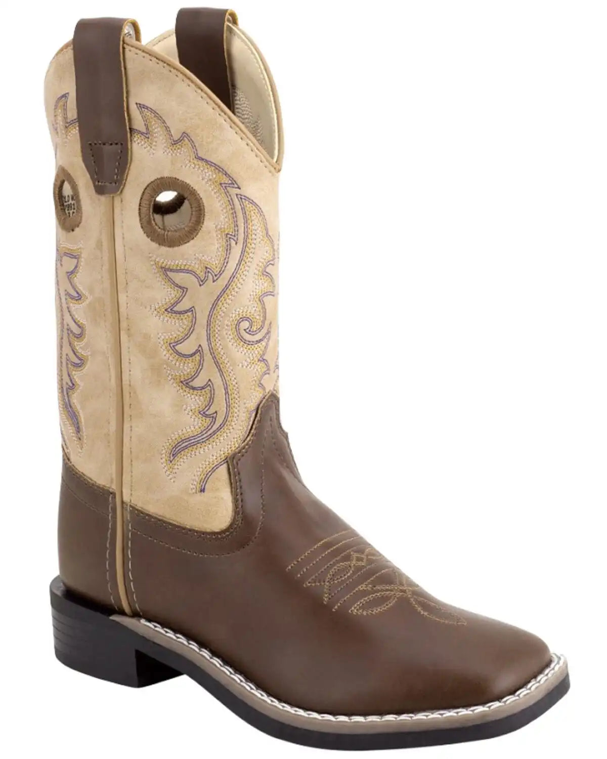 Old West Little Boys' Western Boots - Broad Square Toe