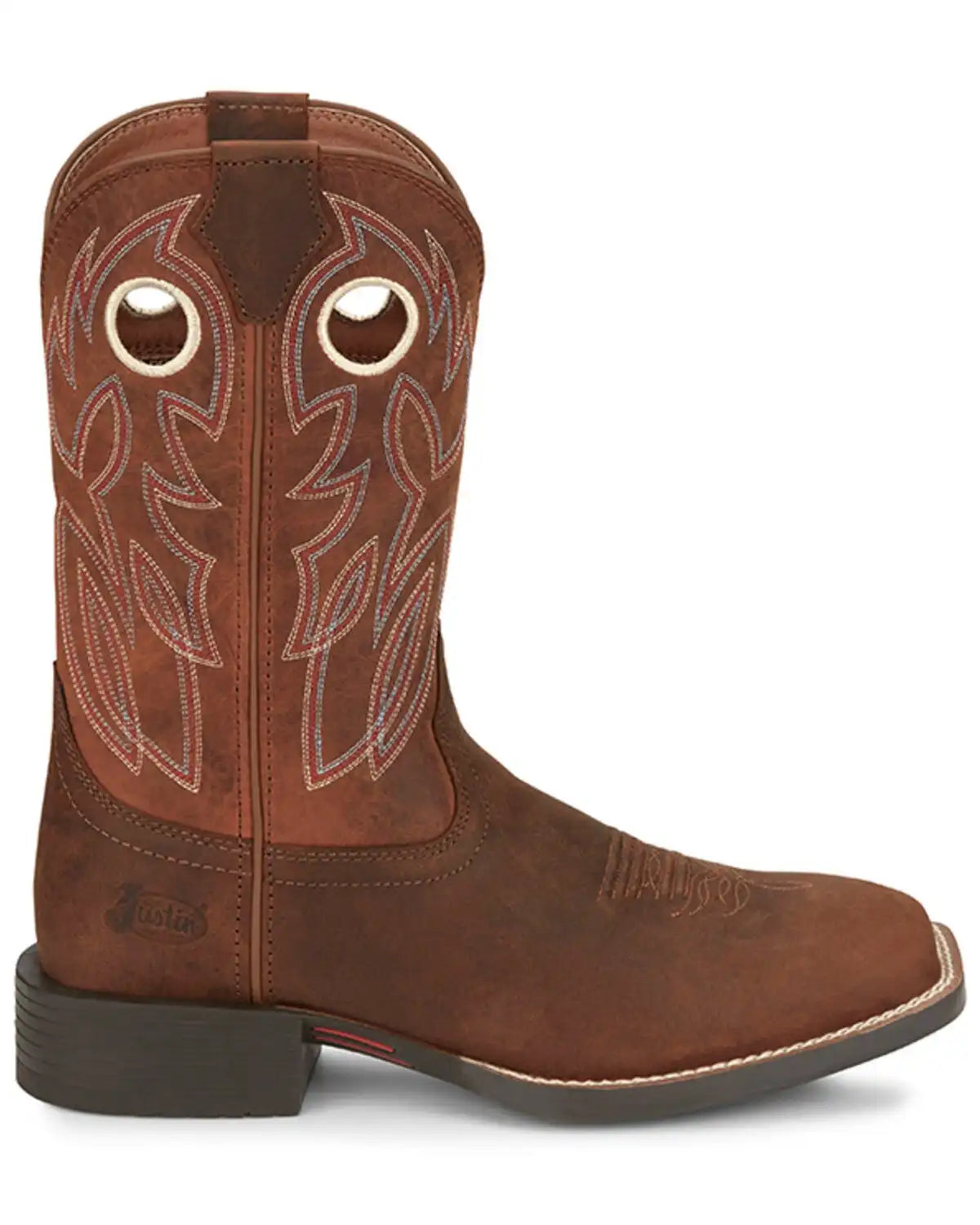 Justin Men's Stampede Bowline Western Boots - Broad Square Toe
