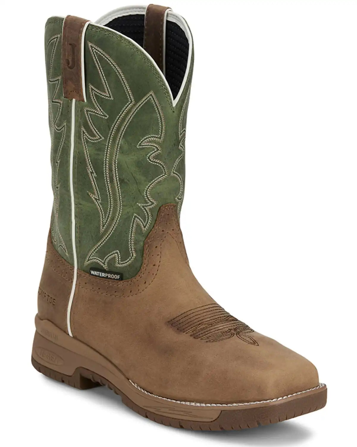 Justin Men's 11" Nitread Waterproof Work Boots - Nano Composite Toe