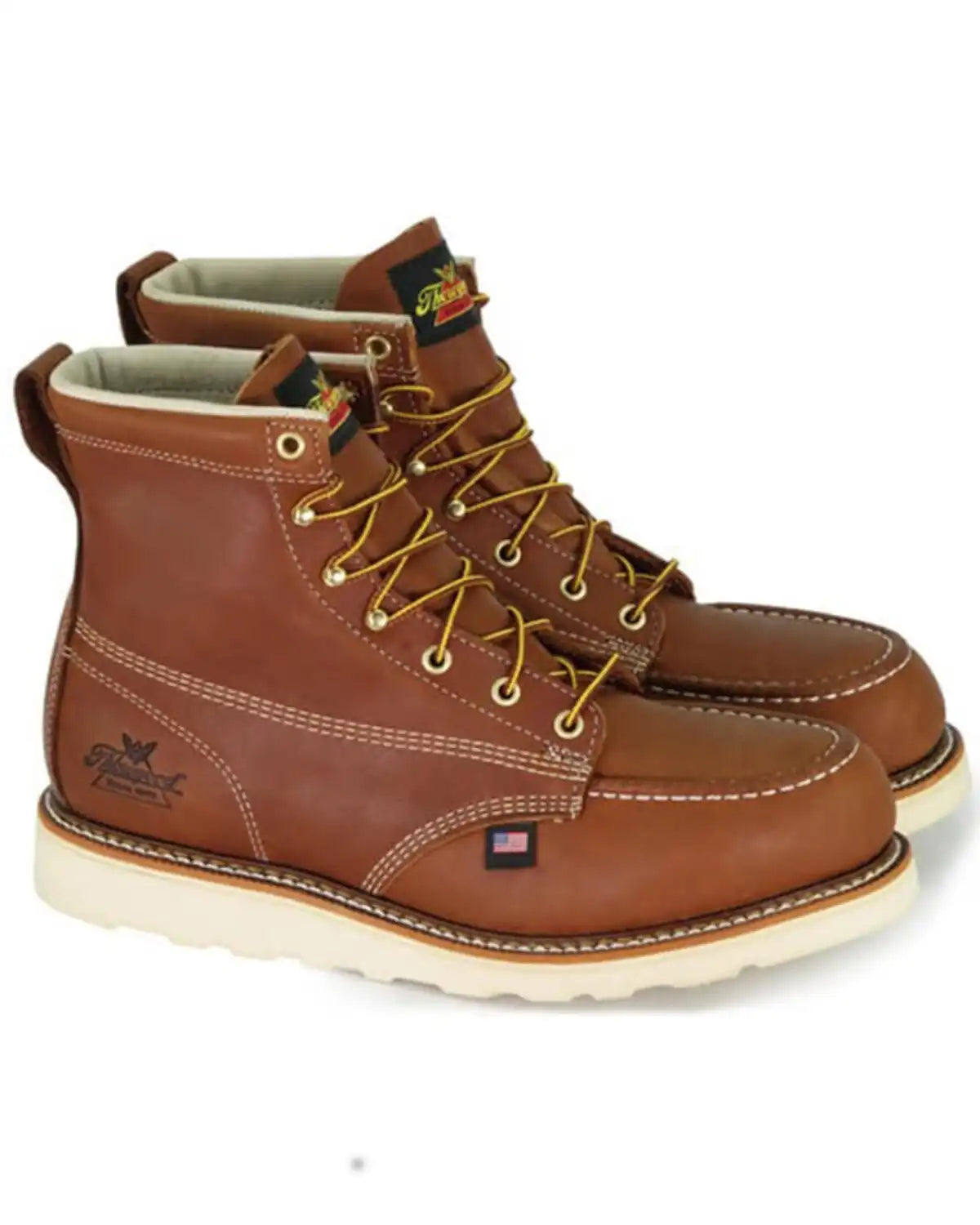 Thorogood Men's 6" American Heritage USA Wedge Work Boots - Steel Toe
