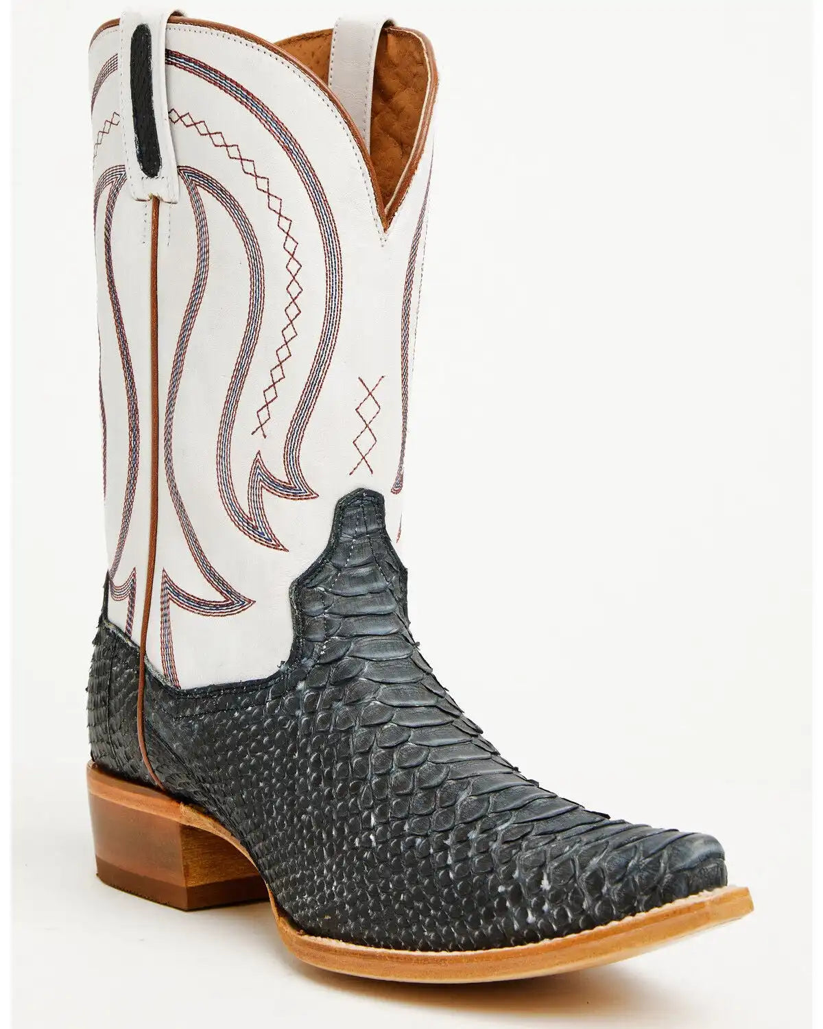 Dan Post Men's Exotic Python Belly Western Boots - Snip Toe