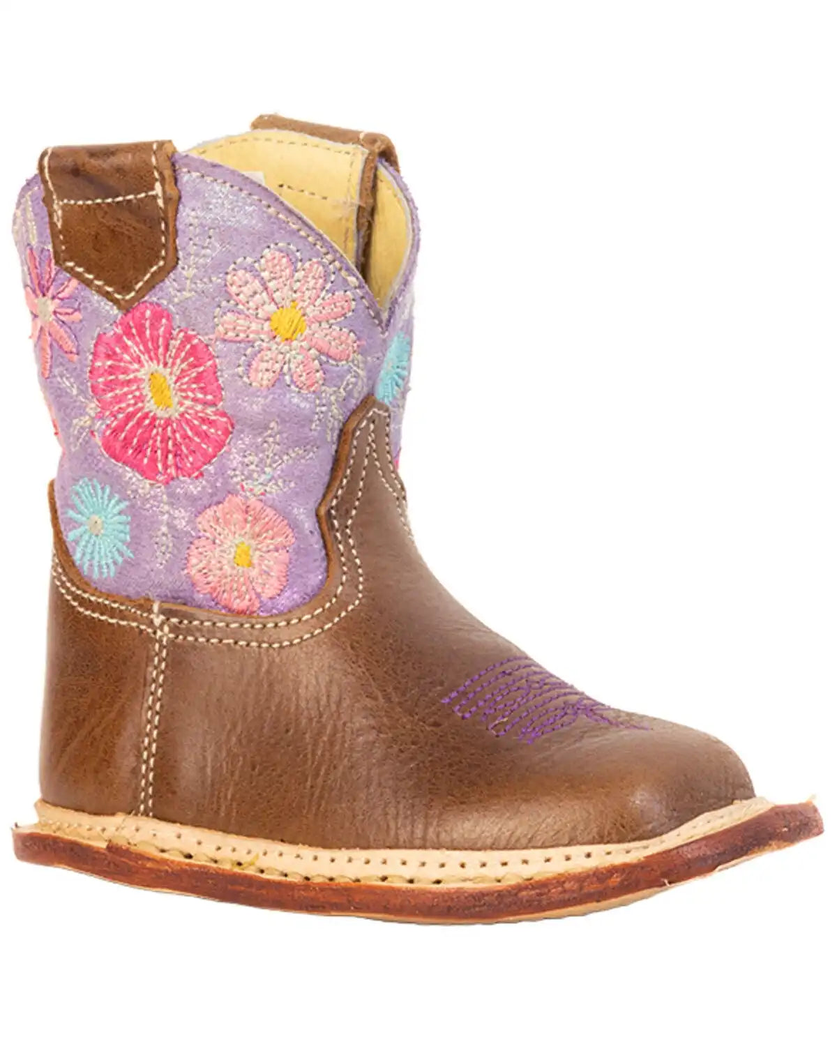 Roper Infant Girls' Flower Girl Western Boots - Broad Square Toe