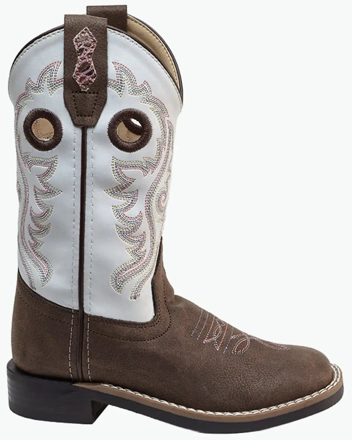 Old West Little Girls' Western Boots - Broad Square Toe