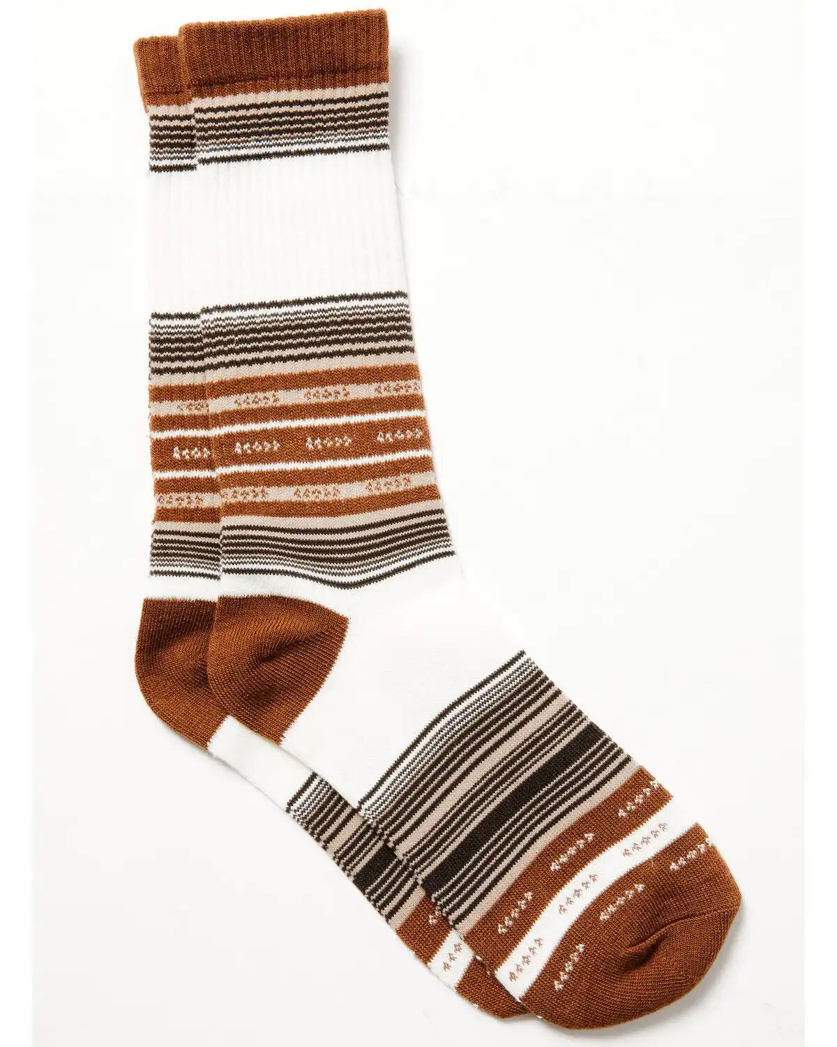 Cody James Men's Rio Southwester Stripe Print Crew Socks