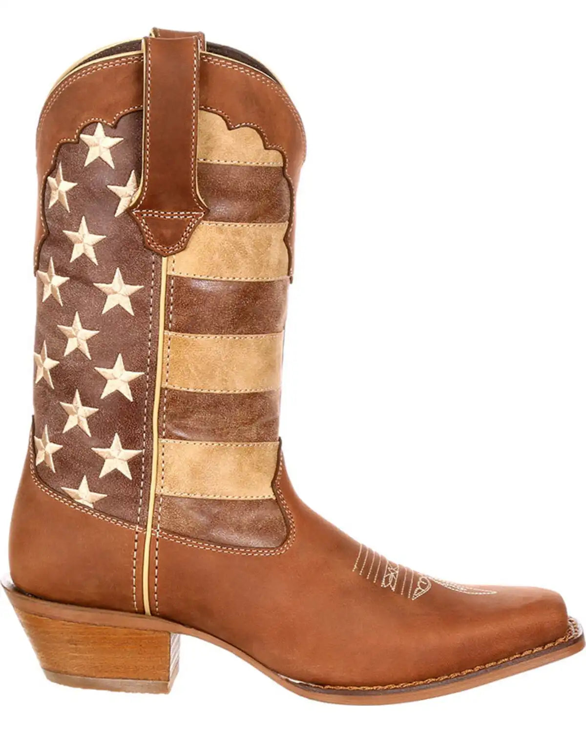 Durango Women's Distressed Flag Western Boots - Square Toe