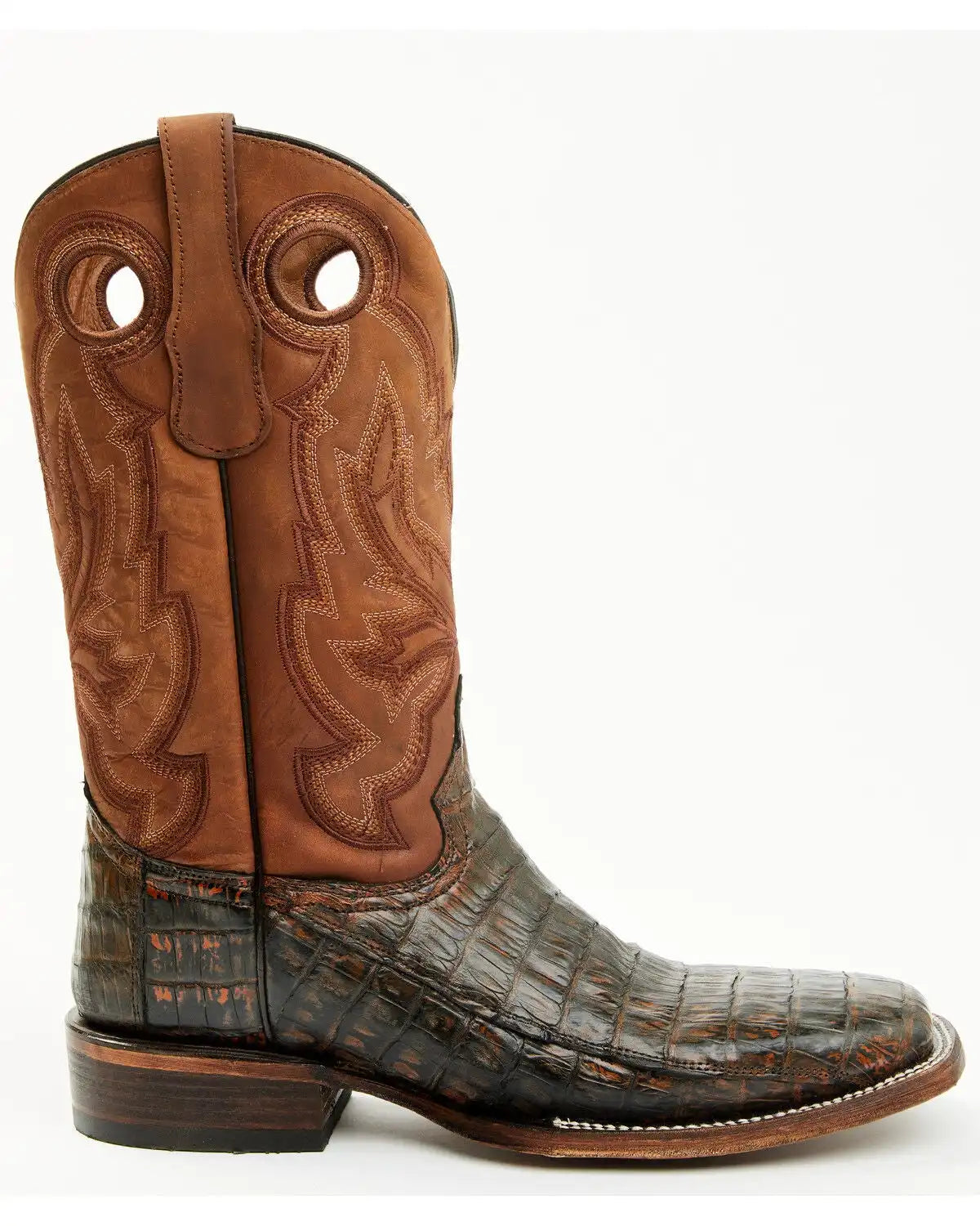 Corral Men's Exotic Caiman Western Boots - Broad Square Toe
