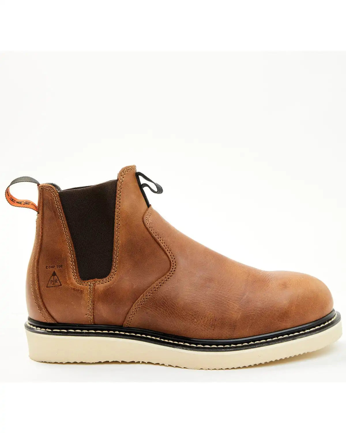 Hawx Men's Crazy Horse Wedge Chelsea Work Boots - Composite Toe
