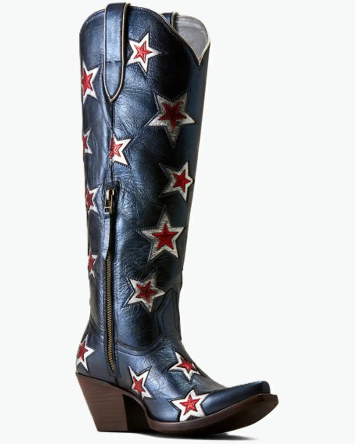 Ariat Women's Casanova Star Metallic Western Boots - Snip Toe