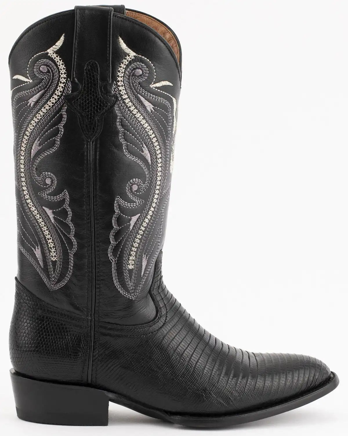 Ferrini Men's Exotic Teju Lizard Western Boots - Round Toe