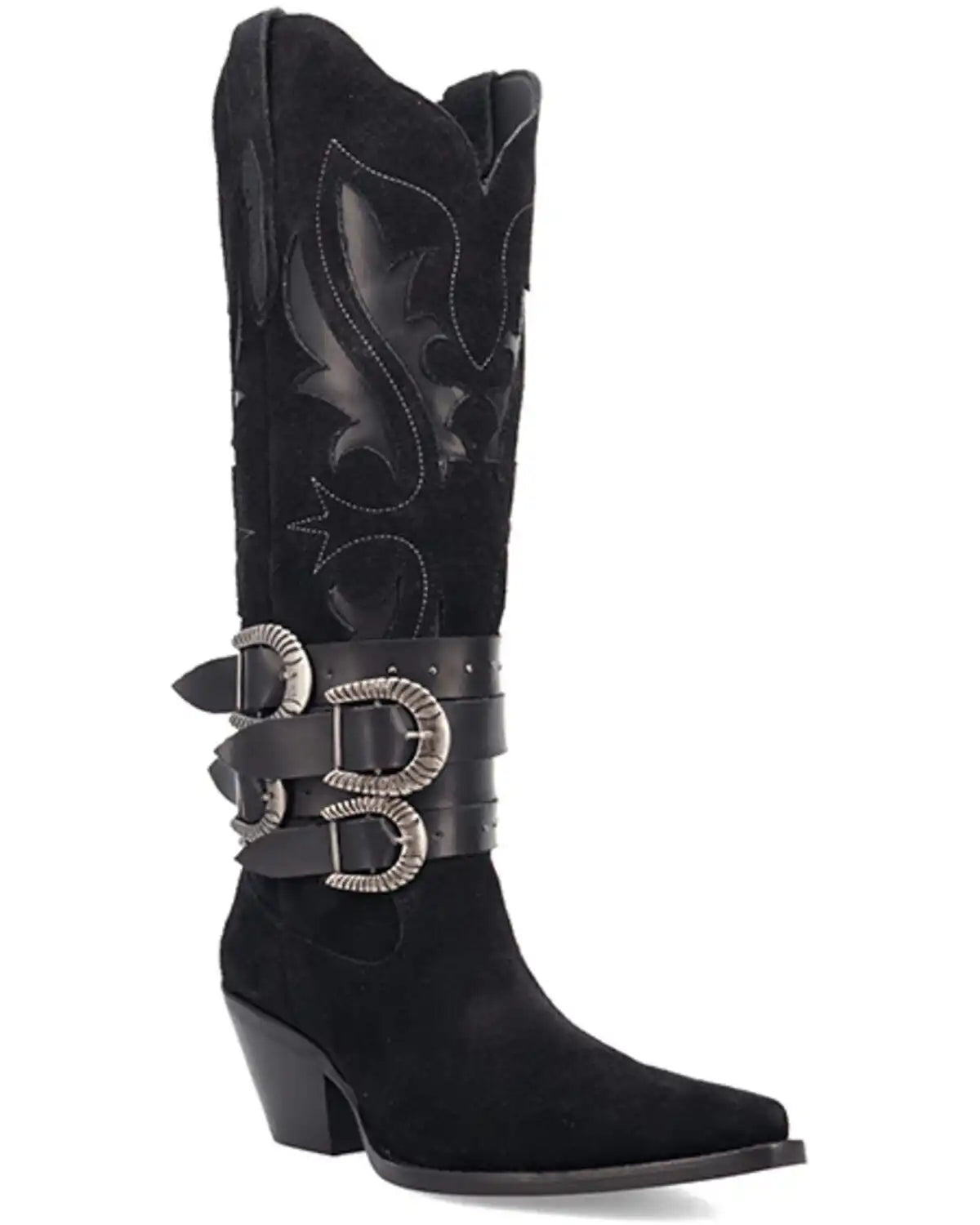 Dingo Women's Buck Wild Suede Tall Western Boots - Round Toe
