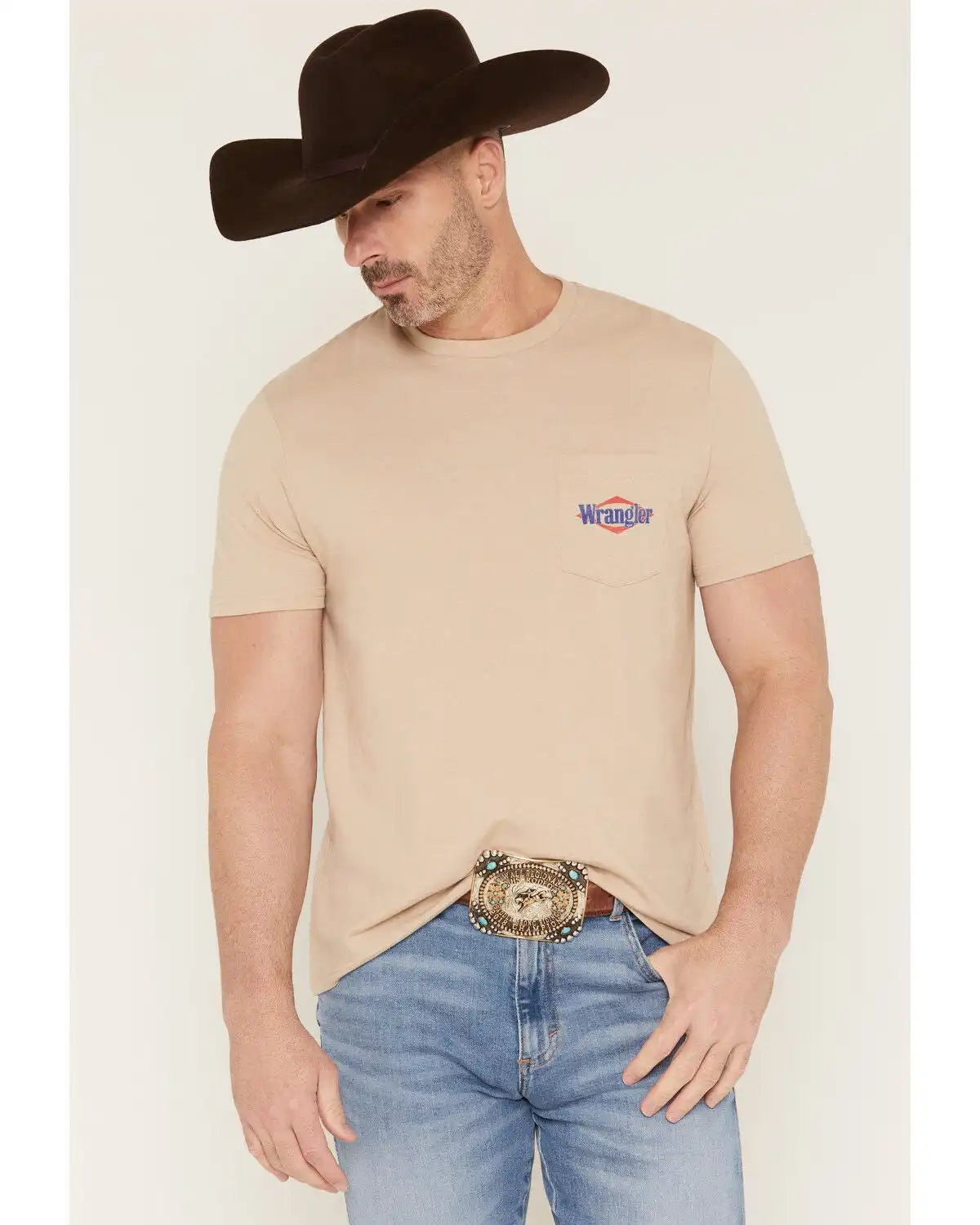 Wrangler Men's Logo Short Sleeve Graphic T-Shirt