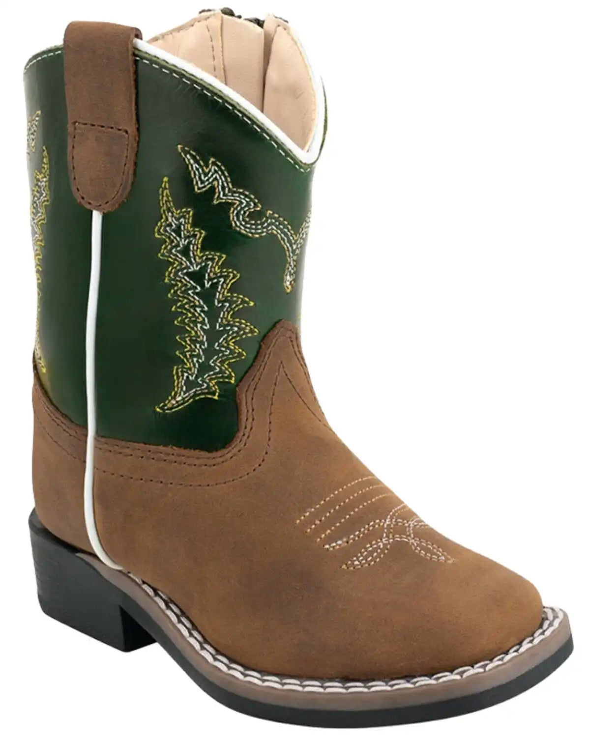Old West Toddler Boys' Western Boots - Broad Square Toe