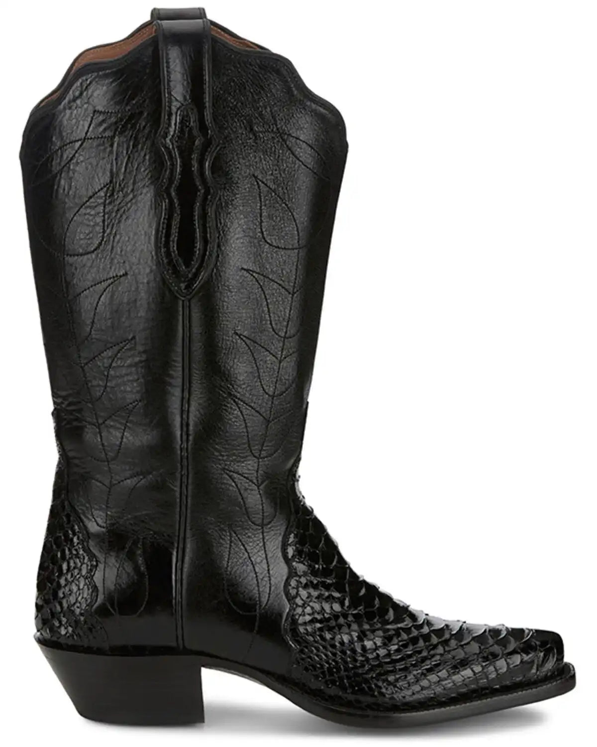Tony Lama Women's Boot Barn Exclusive Tri-Ad Exotic Python Western Boots - Snip Toe