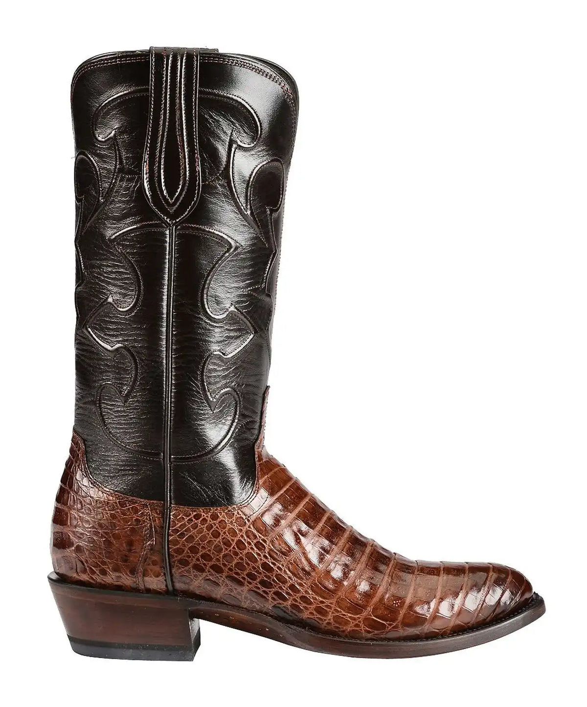 Lucchese Handmade 1883 Caiman Belly Cowboy Boots - Medium Toe