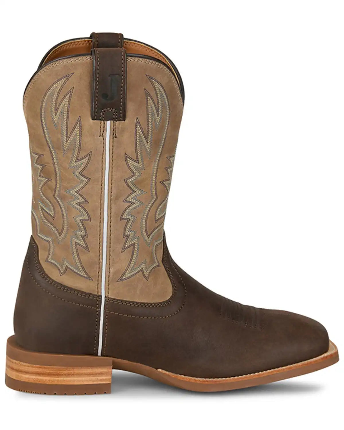 Justin Men's Outlaw Rustle Performance Western Boots - Broad Square Toe