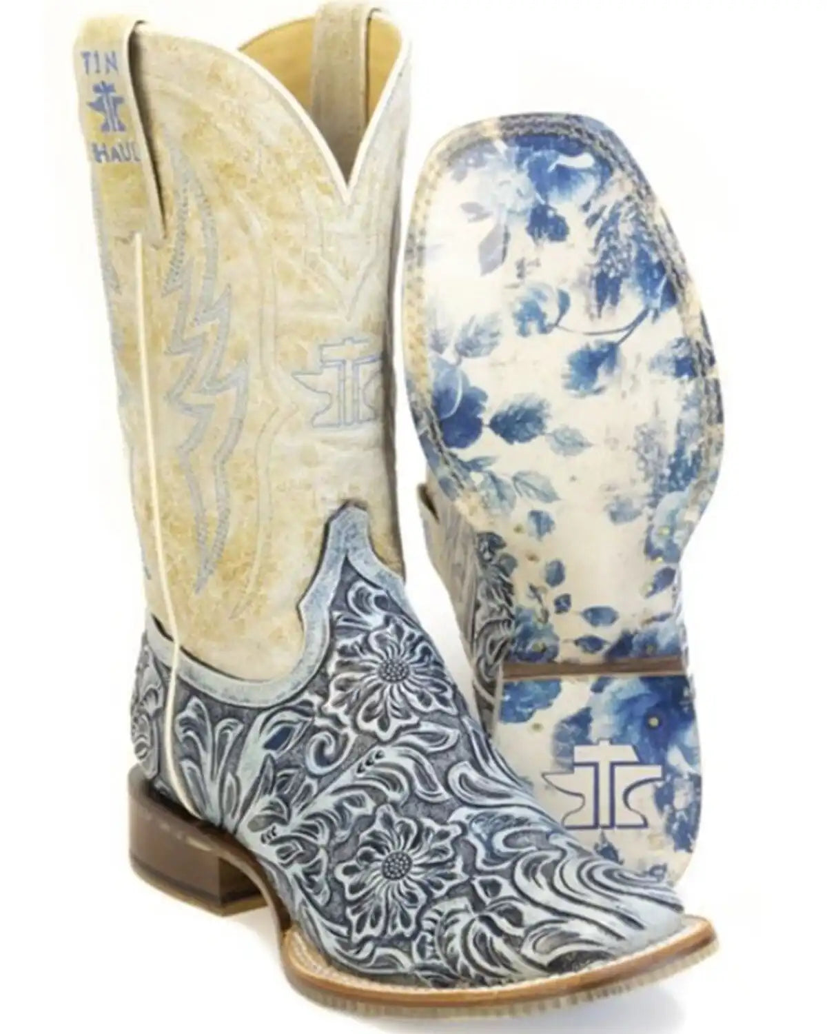 Tin Haul Women's Charmcut Western Boots - Broad Square Toe