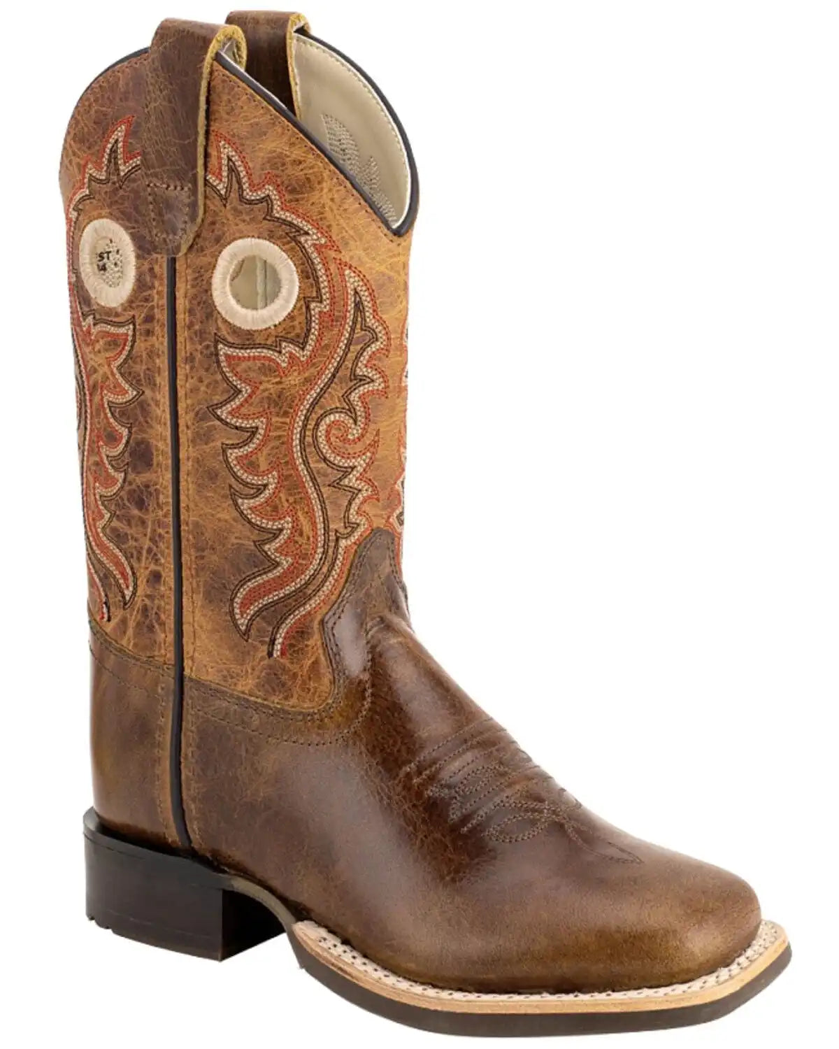 Old West Little Boys' Western Boots - Broad Square Toe