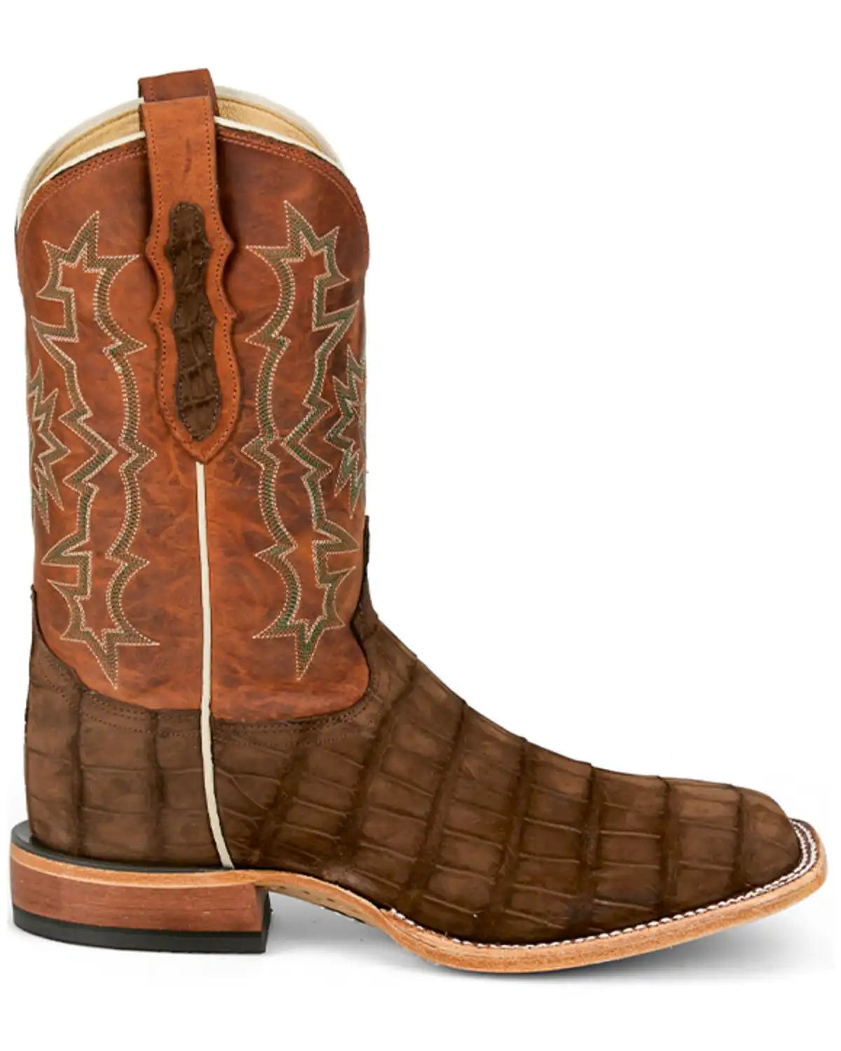 Tony Lama Men's Heritage Miguel Exotic Alligator Western Boots - Broad Square Toe