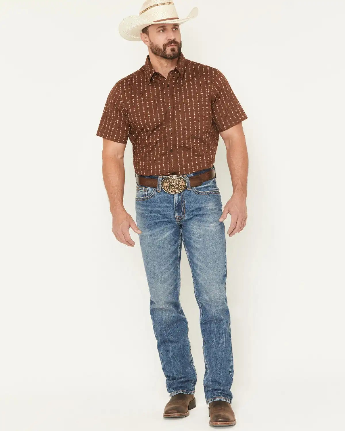 Cody James Men's Condor Wash Jackson Slim Straight Rigid Denim Jeans