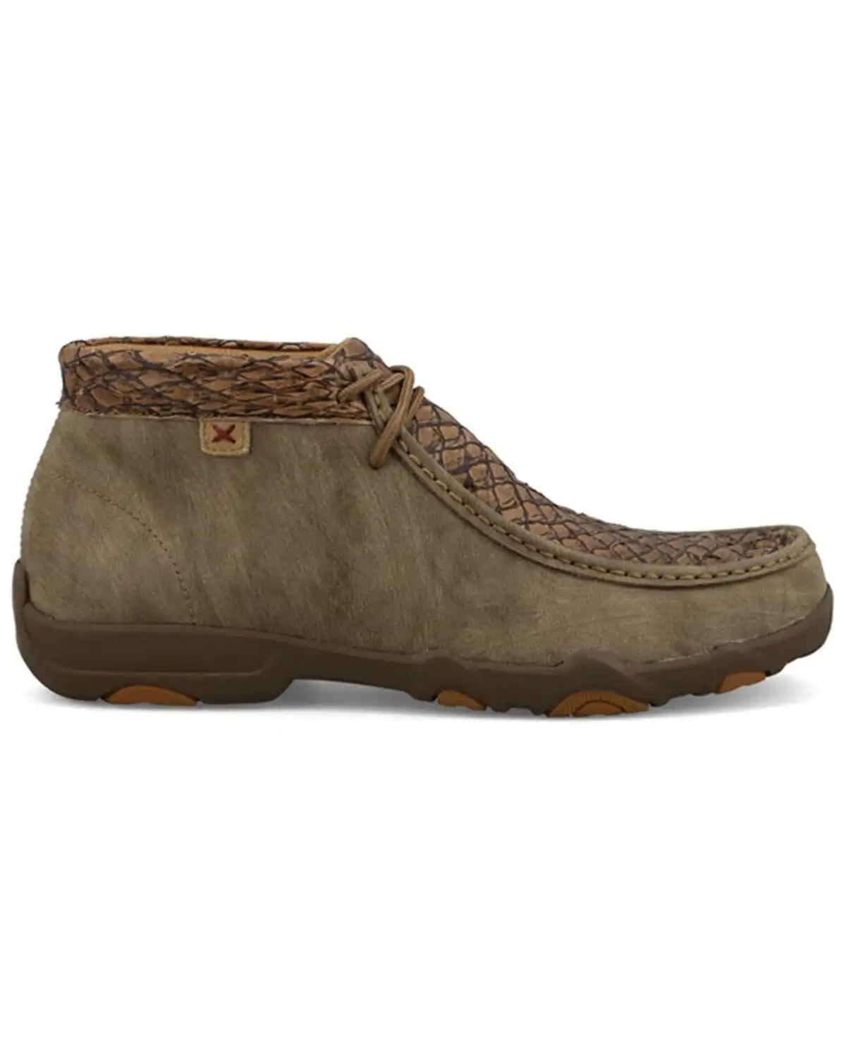 Twisted X Men's Exotic Seabass Chukka UltraLite X™ Driving Shoes - Moc Toe
