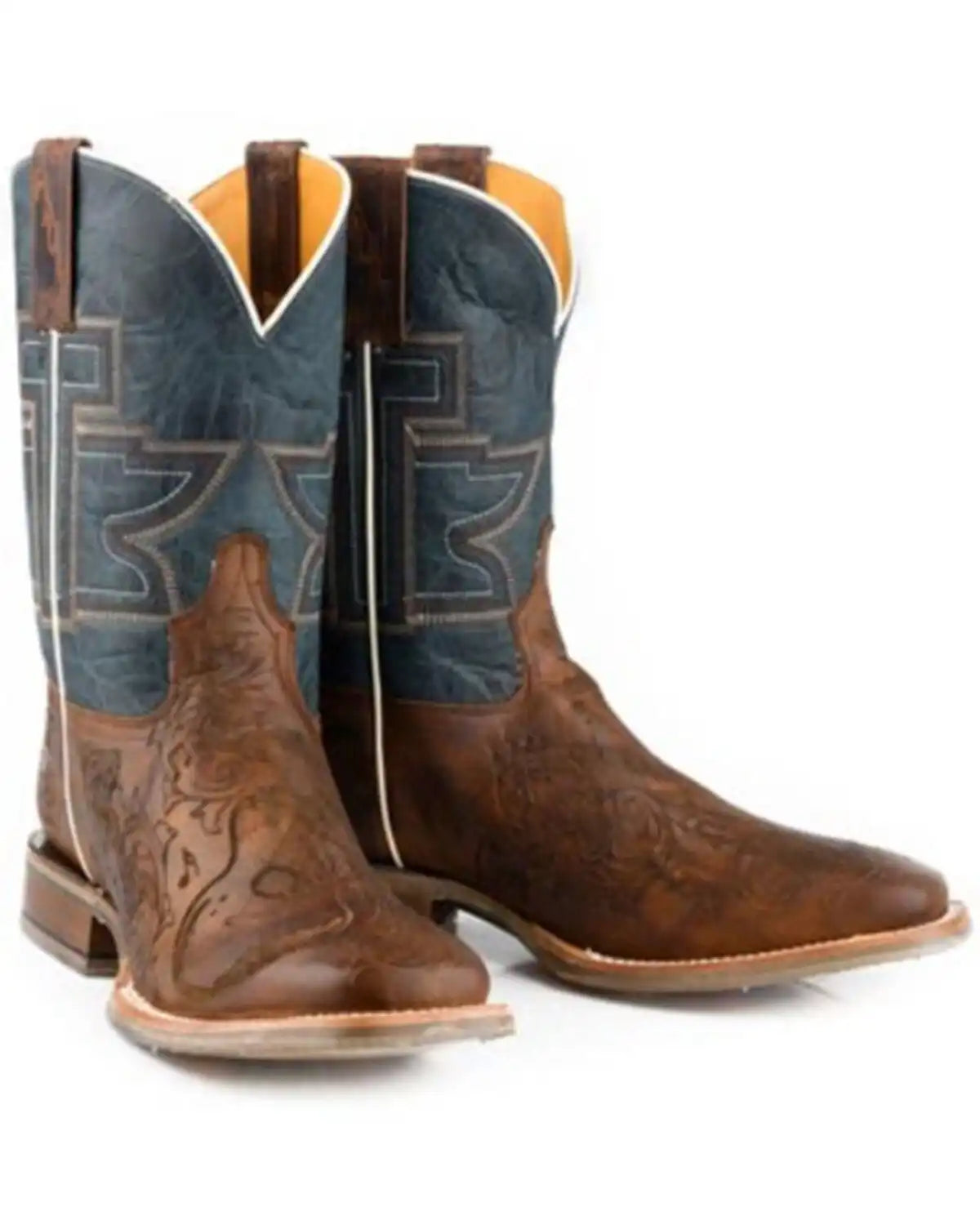 Tin Haul Men's Guitar Man Western Boots - Broad Square Toe
