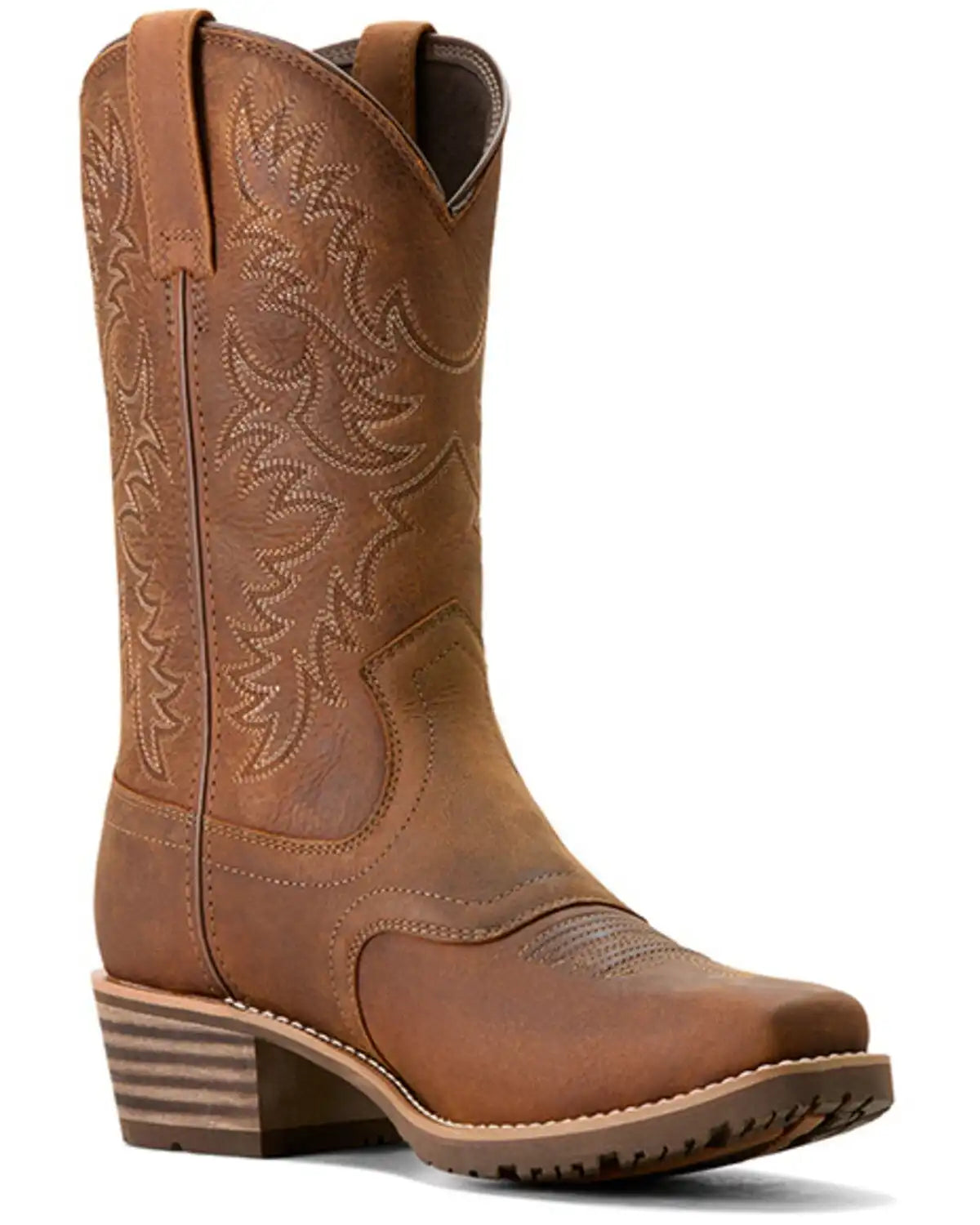 Ariat Men's Hybrid Roughstock Waterproof Performance Western Boots - Square Toe