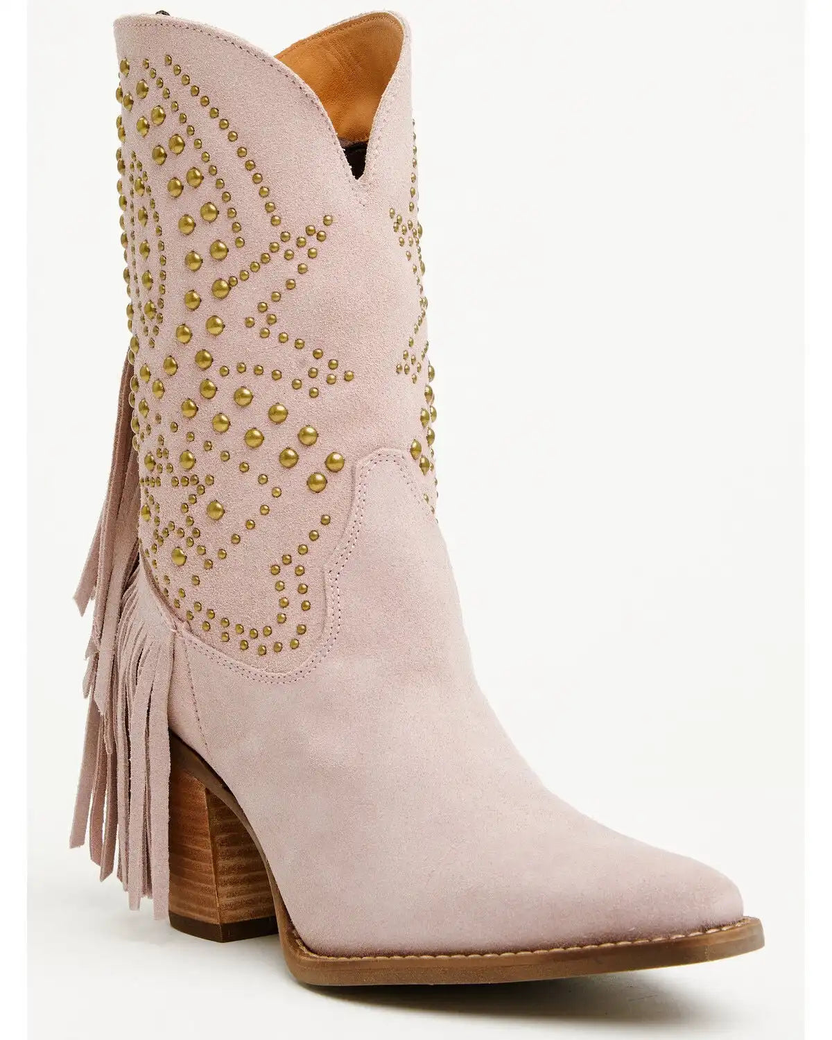 Dingo Women's Star Power Fringe Studded Western Boots - Snip Toe