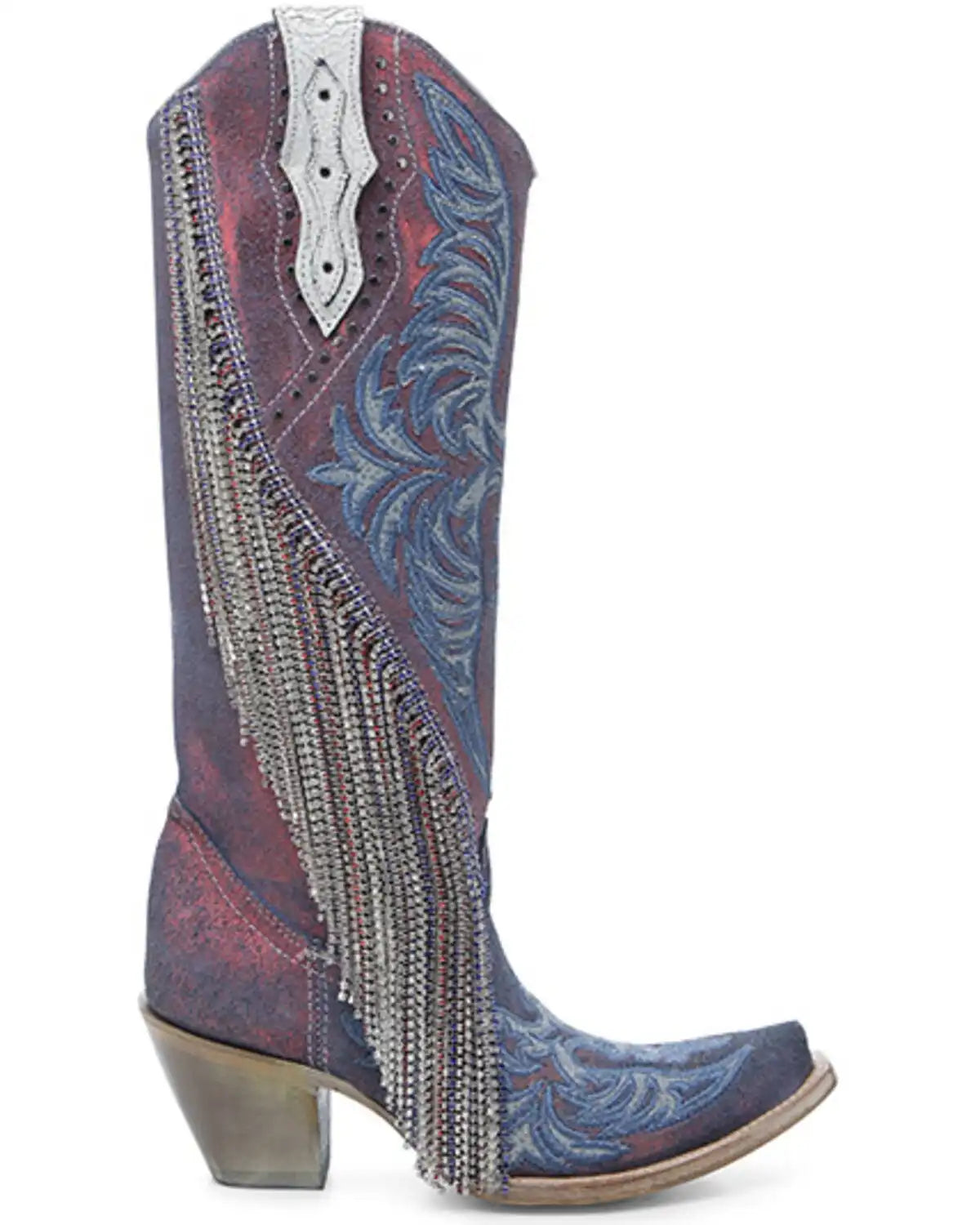 Corral Women's Chameleon Effect Tall Western Boots - Snip Toe