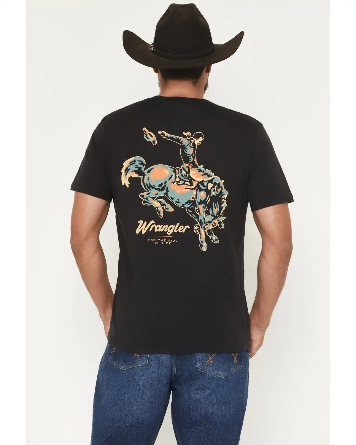 Wrangler Men's Boot Barn Exclusive Pastel Cowboy Short Sleeve Graphic T-Shirt