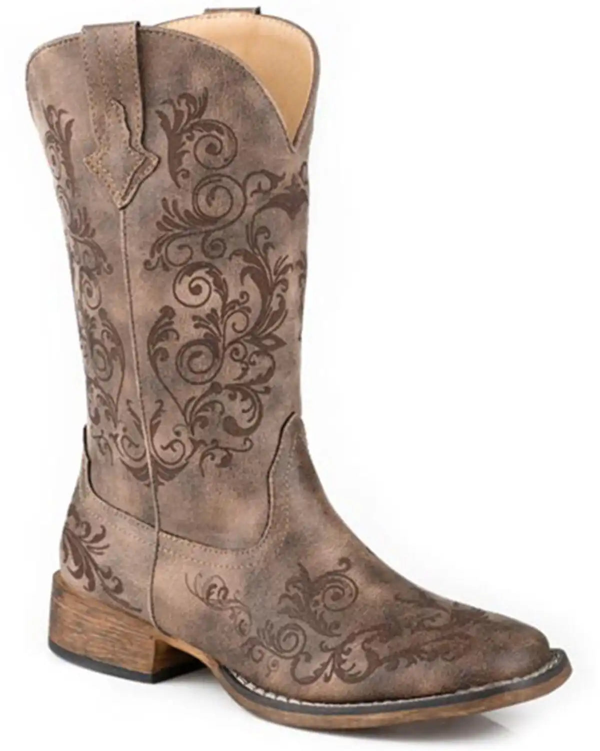Roper Women's Bailey Laser Western Boots - Square Toe
