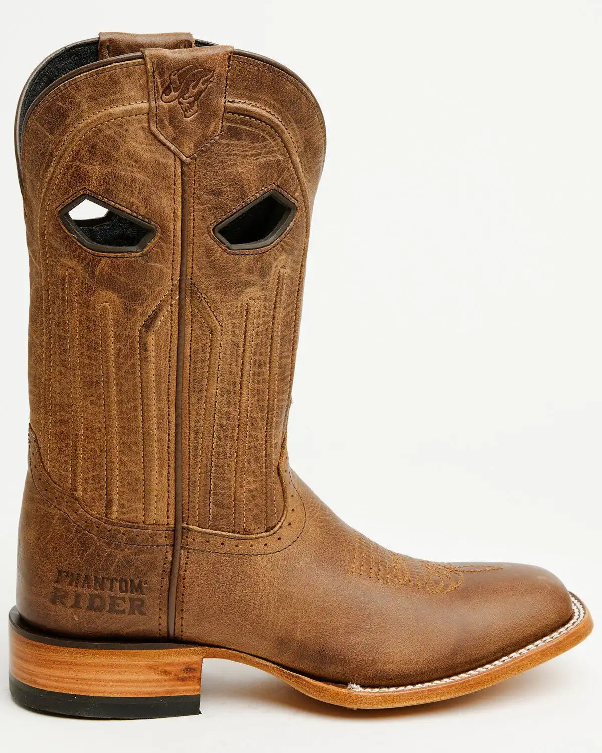 Phantom Rider Men's Roper Western Boots - Broad Square Toe