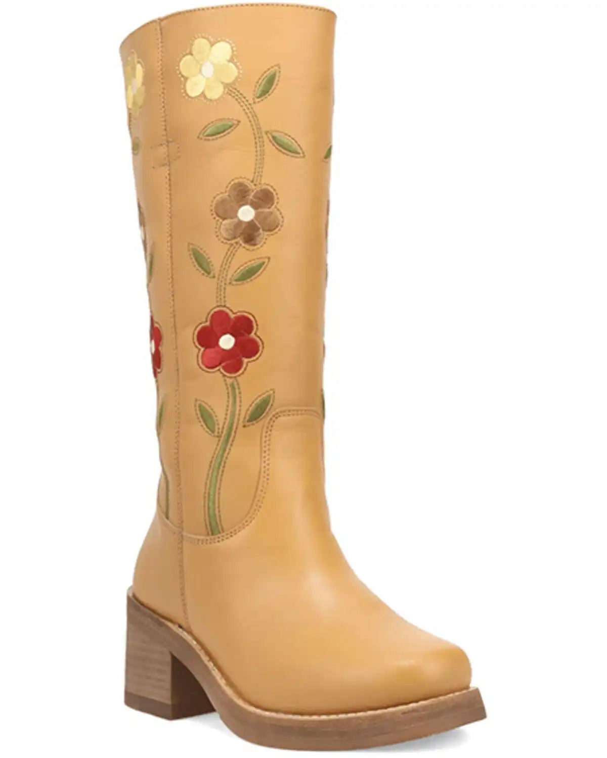 Dingo Women's Floral Bloom Fashion Boots - Round Toe
