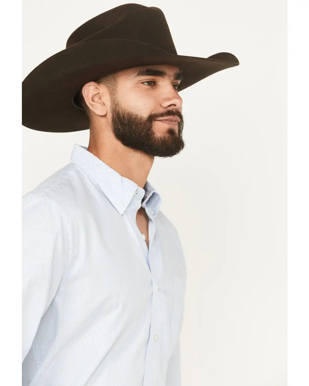 Wrangler X Cody Johnson Men's Non-Solid Solid Long Sleeve Button-Down Western Shirt
