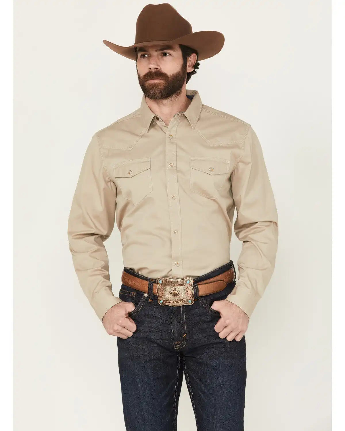 Cody James Men's Threadstone Solid Long Sleeve Snap Western Shirt - Tall