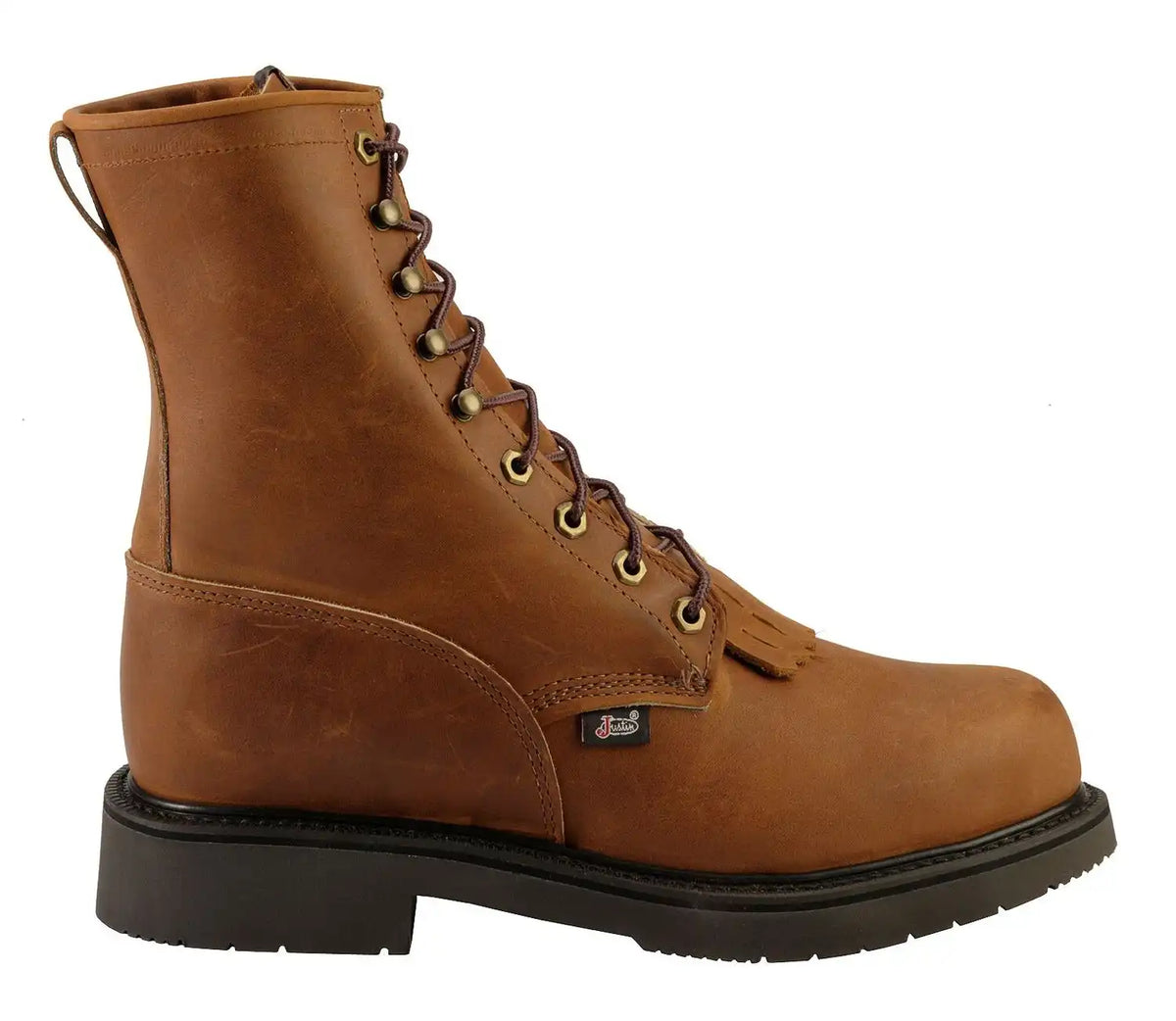 Justin Men's Cargo EH 8" Lace-Up Work Boots - Steel Toe