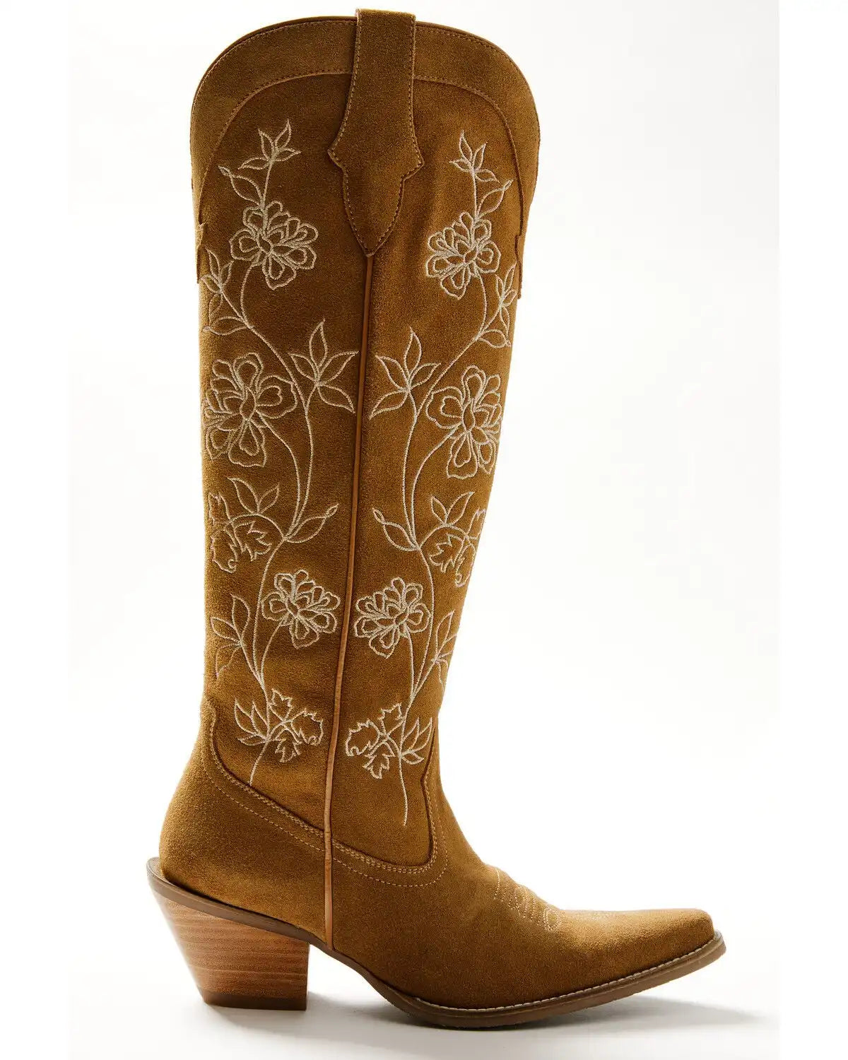 Shyanne Women's Flora Suede Tall Western Boots - Snip Toe