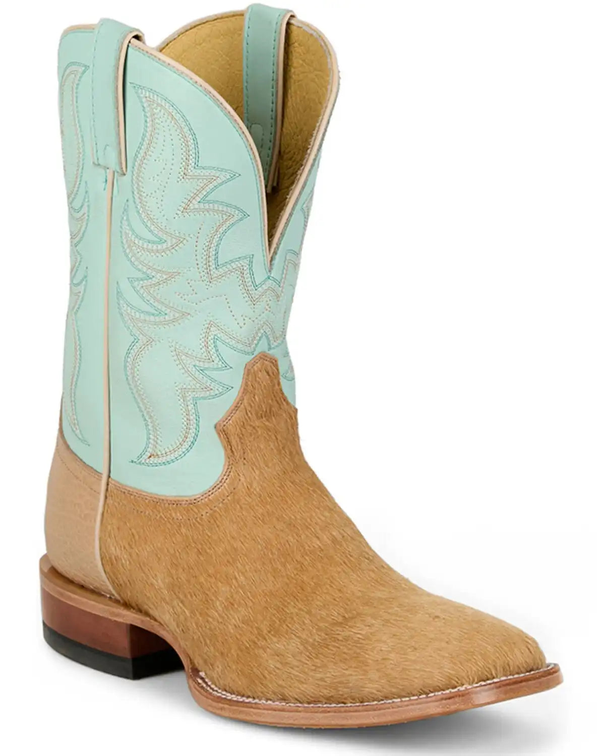 Justin Men's Baron Hair On Western Boots - Broad Square Toe